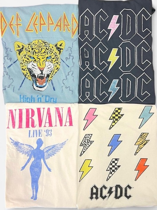 Urban Outfitters Tops - Bundle of 4 Trendy Women’s Rock Music Band Graphic Tees